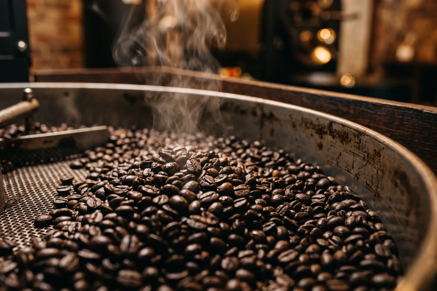 Grãos de café torrados, imagem ilustrativa