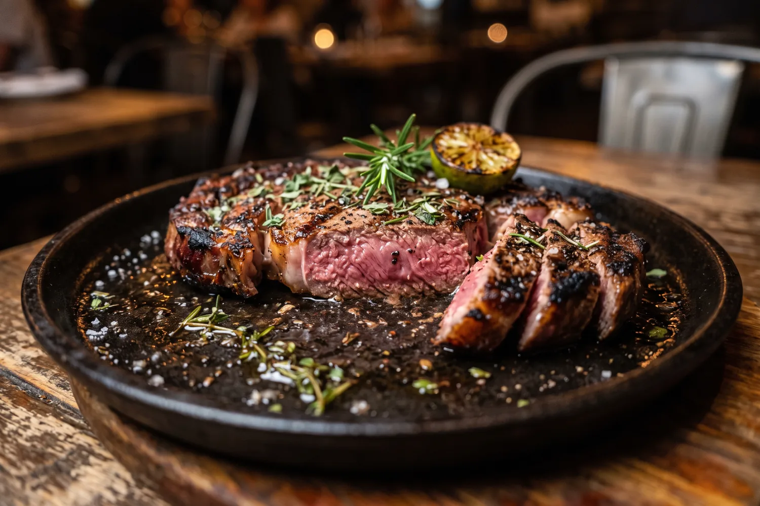 Corte de carne grelhada na parrilla, imagem ilustrativa