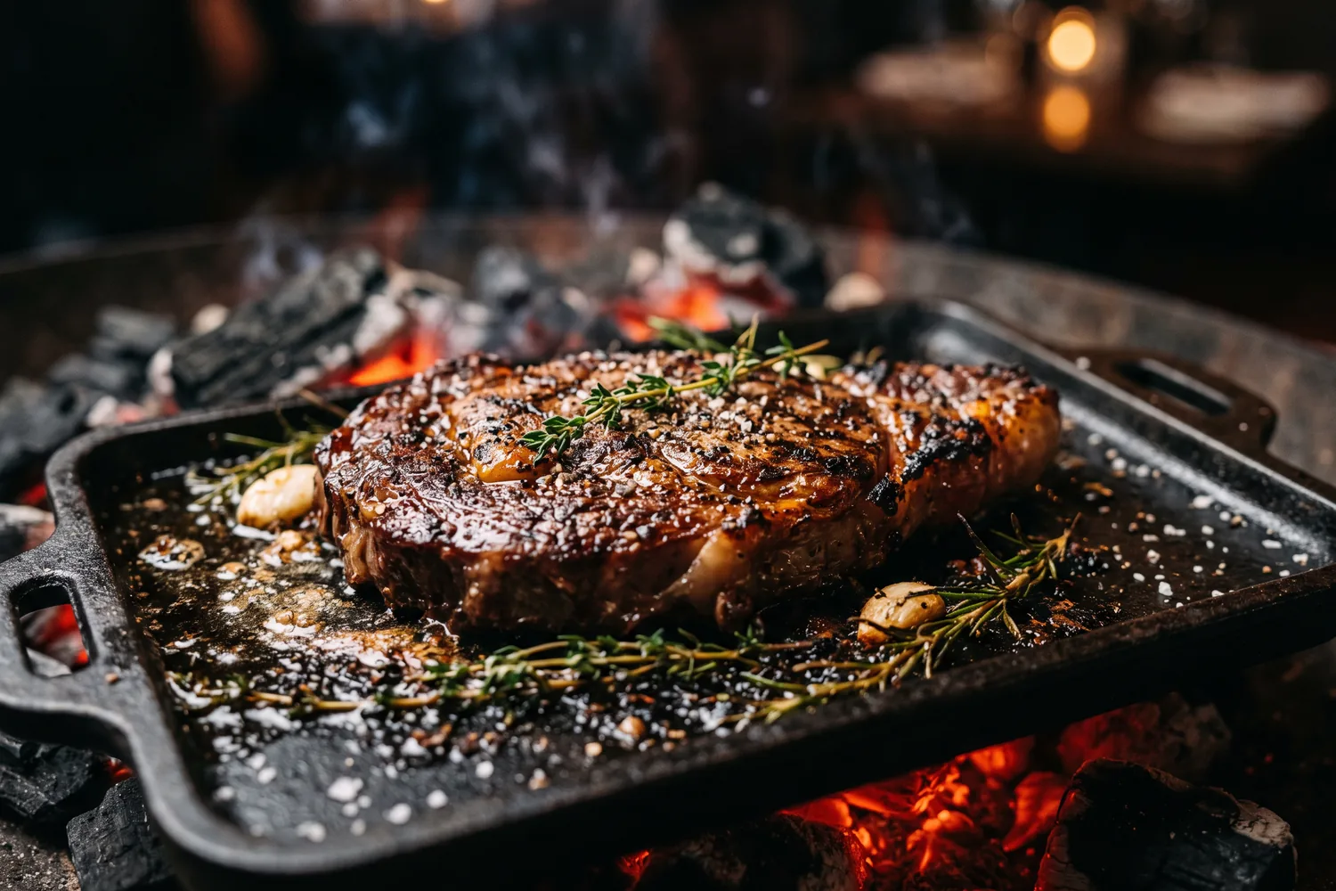 Corte de carne na brasa, imagem ilustrativa