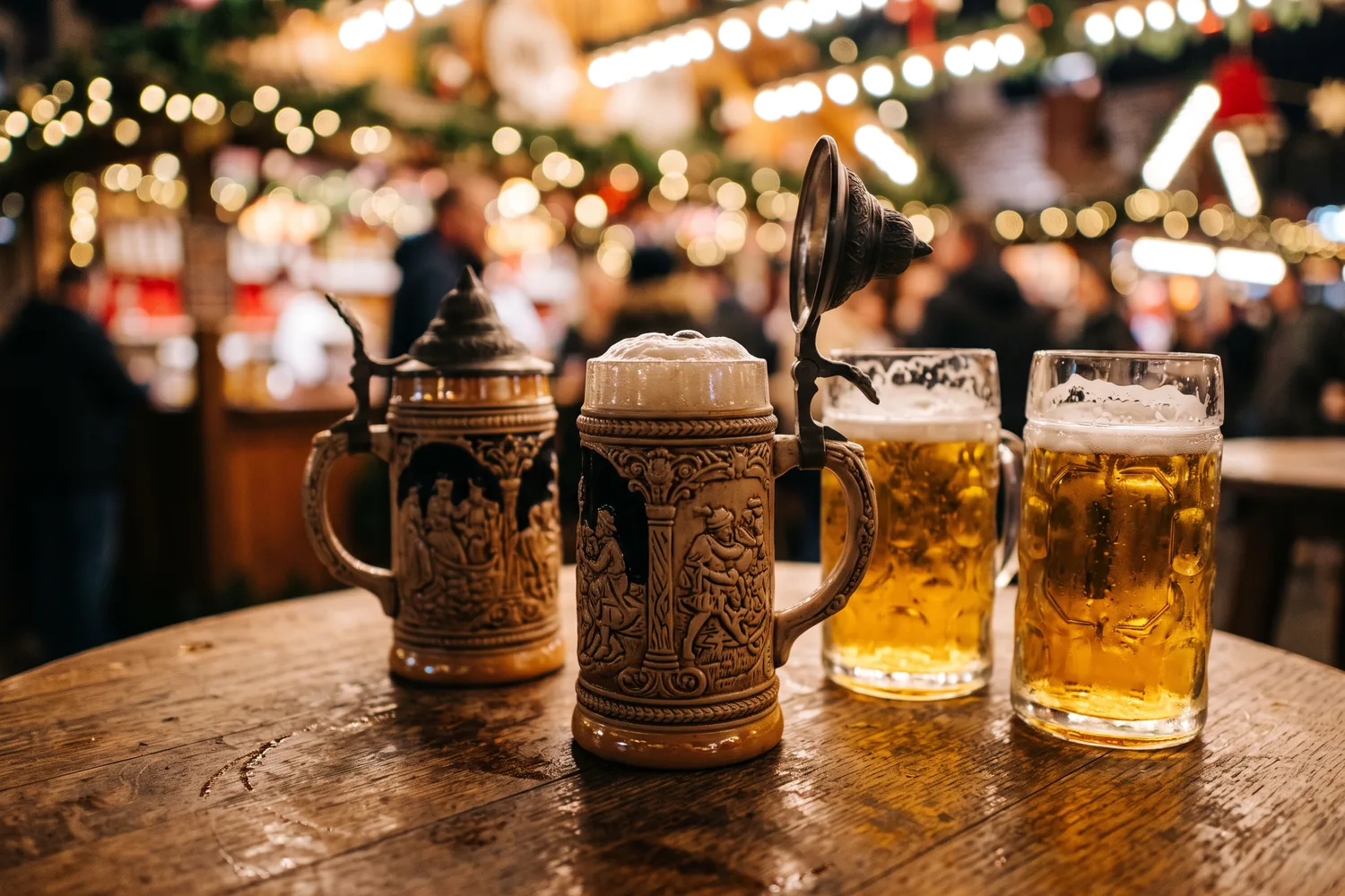 Canecas de cerveja alemã, imagem ilustrativa